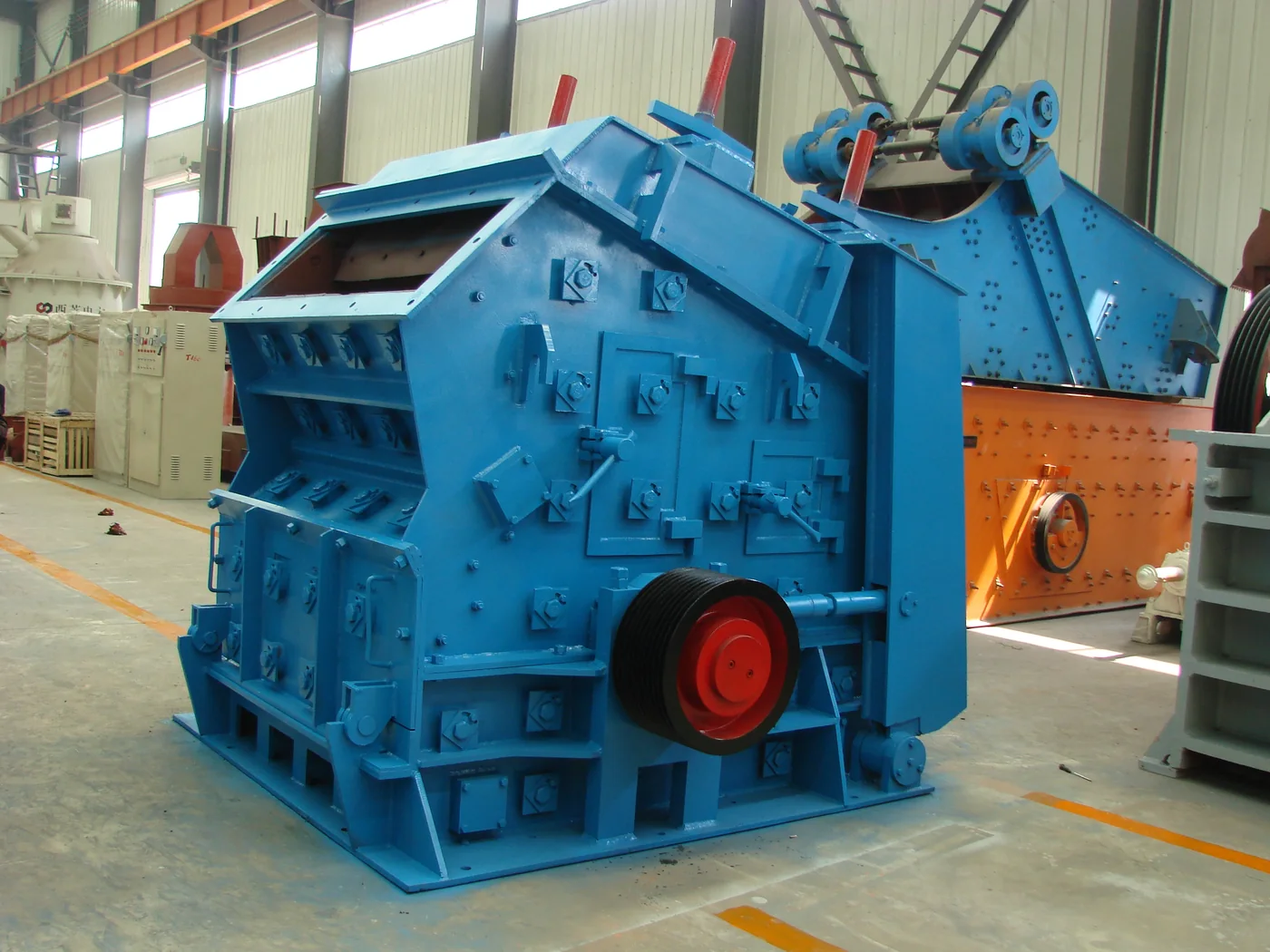 Blue PF impact crusher assembled in the Cronus factory